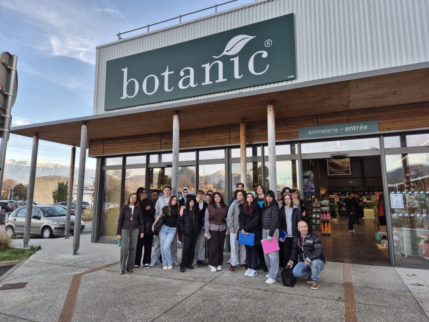 Groupe devant Botanic